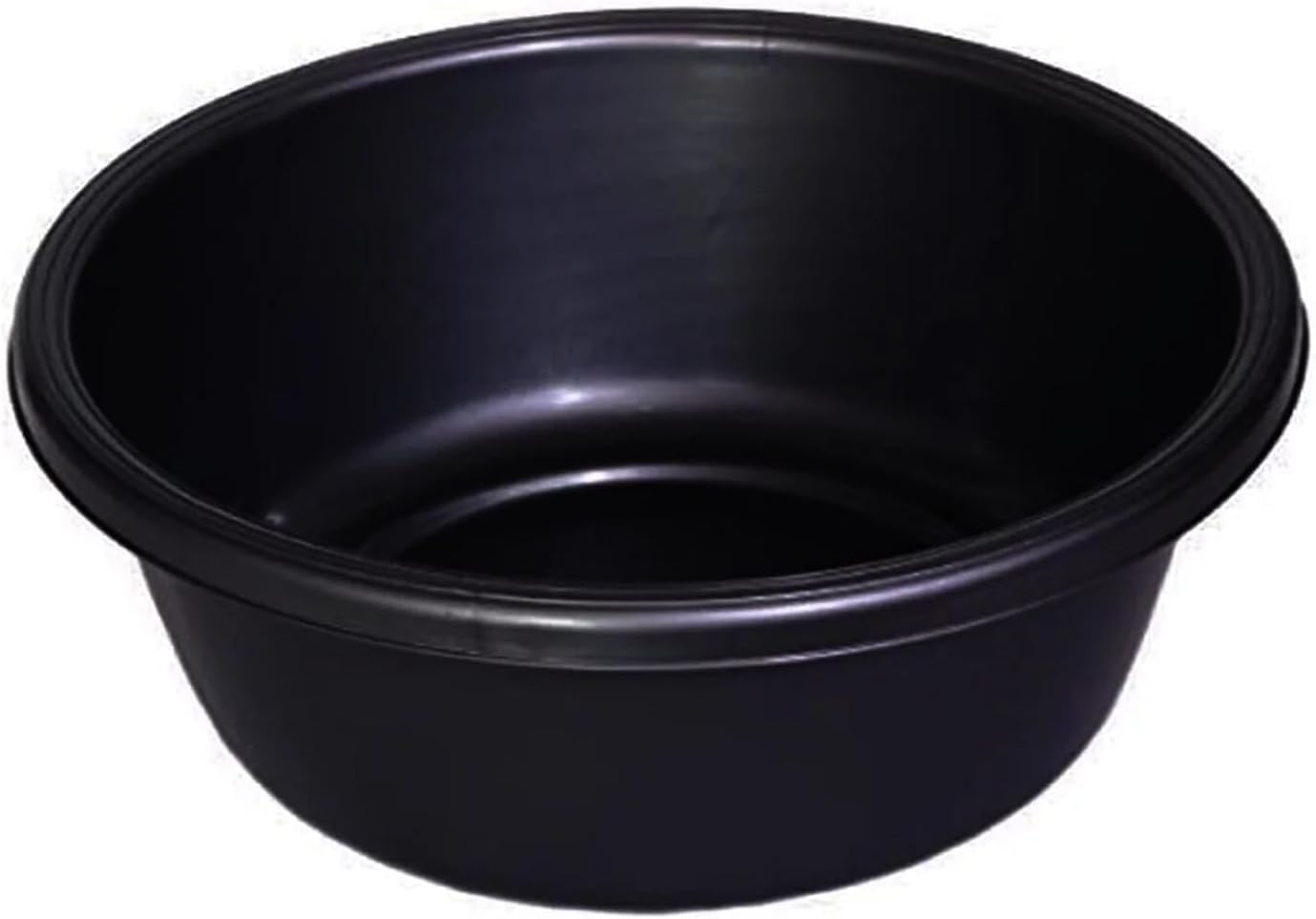 YBM HOME Round Plastic Wash Basin (Pearl White, 13")