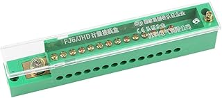 Ximimark 1 PCS Unipolar Splitter Junction Box Metering Cabinet Wire Terminal Block Flame Retardant Plastic with Cover Electrical Accessories