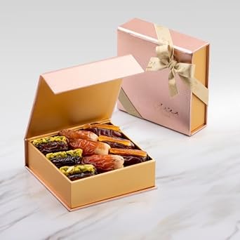 Bateel | The Rose Gold Collection | Plain And Filled Dates | Extra Small| 4.8 oz