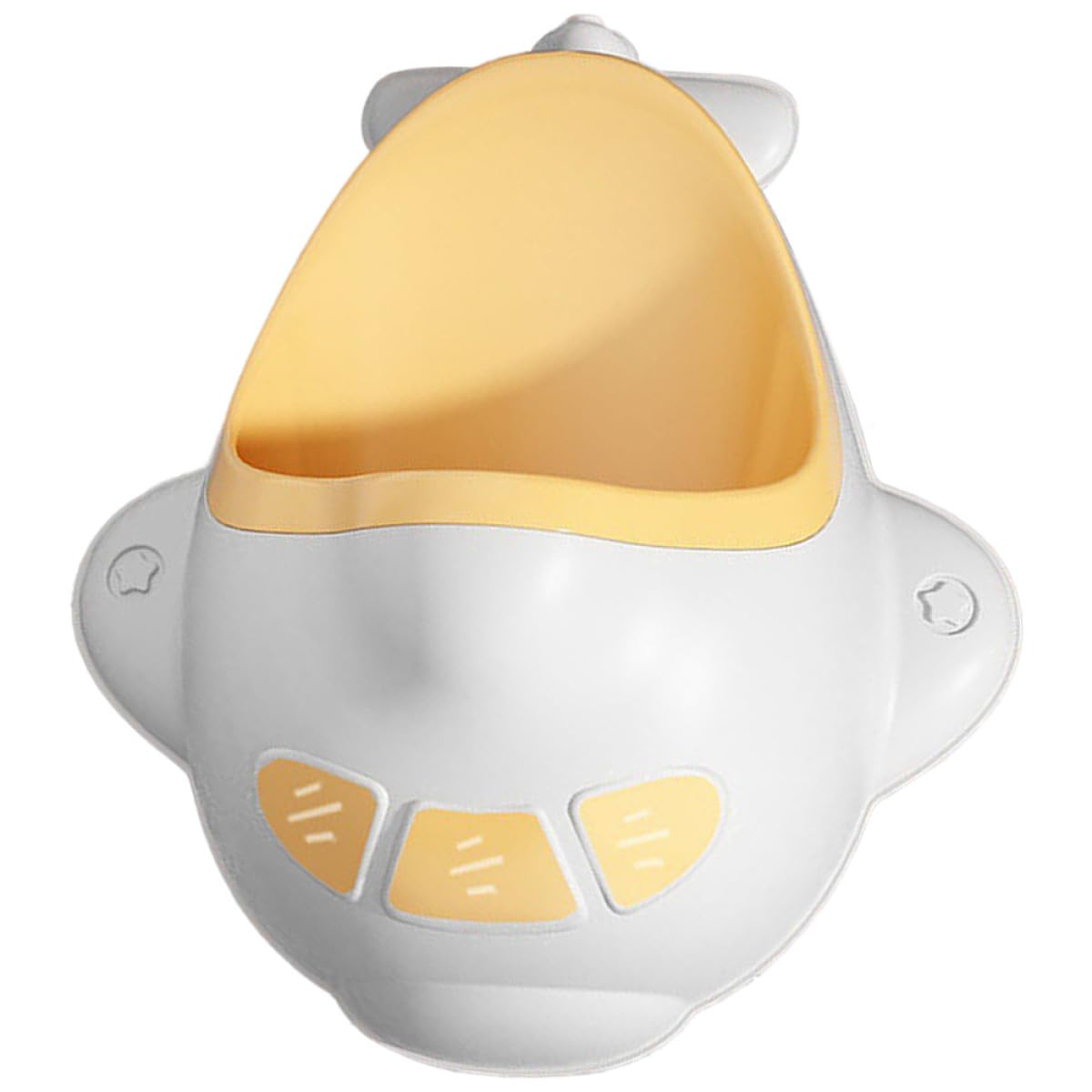 FRCOLOR Boys Training Urinal Potty Hanging Wall-Mounted Standing Pee Potty Yellow Cartoon Urinal for Boys