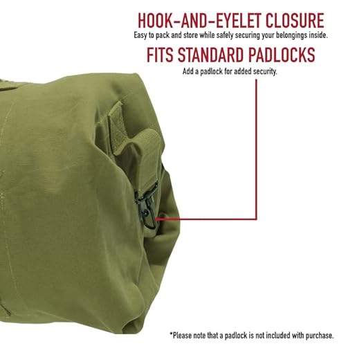 Rothco Gi Style Canvas Double Strap Duffle, Olive Drab #TOP3
