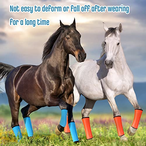 image for Jexine Set of 8 Mesh Fly Boots for Horse Loose Breathable Mesh Horse B