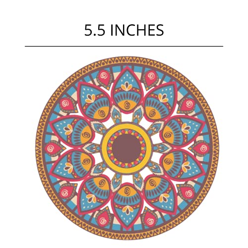 Imán Mandala Colorido Redondo 5.5 Pulgadas miniatura 2