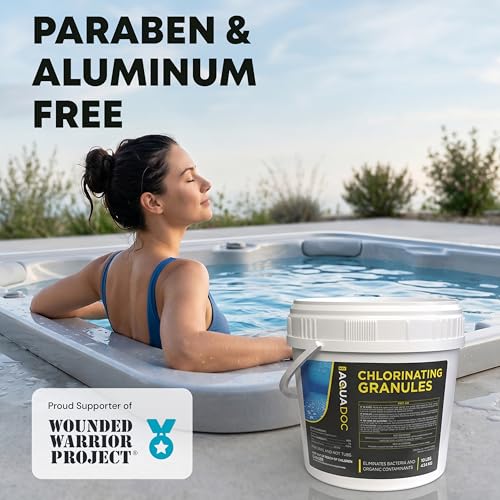 Image of AquaDoc Hot Tub Chlorine Granules - Quick Dissolving Spa Sanitizer, 10 lb