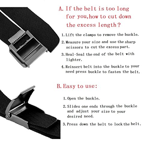 squaregarden Tactical Duty Belts for Men, 1.5 Inch Wide Military Style Nylon Web Belt with Metal Buckle4