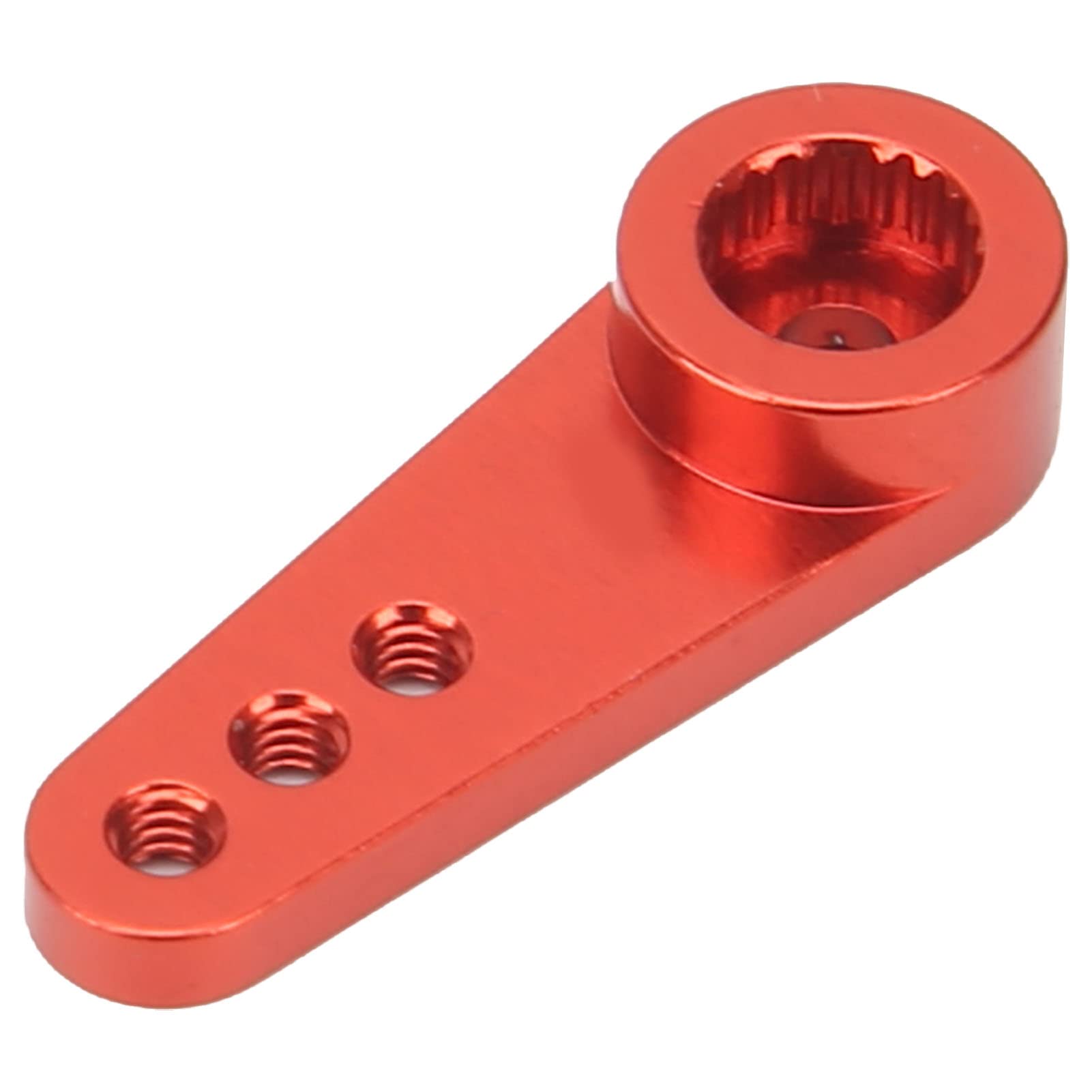 Agatige 21T Servo Horn Arm, 23x8mm/0.9x0.3in 21T Servo Horn Steering Arm Server Rocker Aluminum Alloy Servo Horn Arm RC Products RC Servo Arm Replacement for MD922, MD933 and Other Servos (Red)