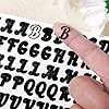 Nymora 5 Sheets Sign Making Letters 1000 PCS Script Alphabet A-Z Vinyl Self Adhesive for Mailbox Numbers, Business Signs, Door Labels, Address Boards, Windows, Bins, Crafts(Black) #3