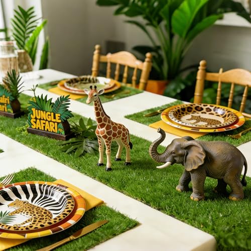 XLX TURF Kunstrasen Tischläufer für Deko - 30x122 cm Grüner Rasenteppich Tischdeko für Ostern, Gartenfeste, Hochzeiten, Kindergeburtstag, Babypartys, Fußball Party, Partydekoration