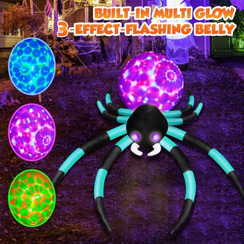 12Ft Giant Halloween Inflatables Spider - image 4