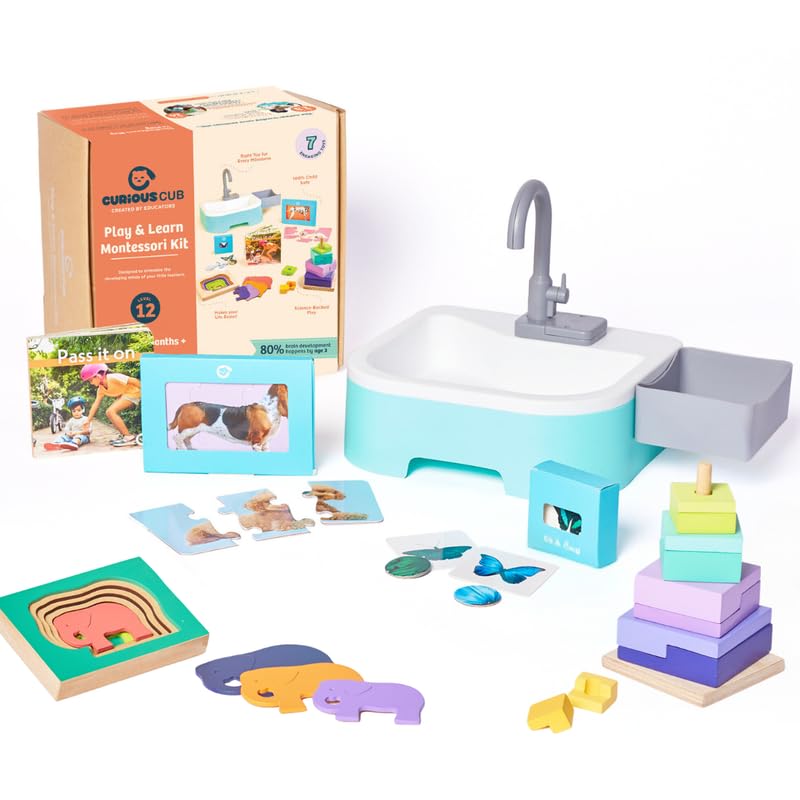 Sponsored Ad - Montessori Learning Wooden Baby Toys | Box 12: 2.3 Yrs+| Montessori Toys for 2+ Year Old | Wooden Puzzles & Baby Toys for 2 Years|Develops Logical Thinking & Visual Skills|Christmas Gift