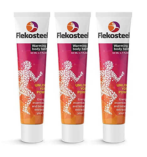 3 Tubes HENDEL'S GARDEN Flekosteel warming body balm