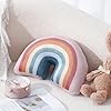 Chunful 2 Pcs Rainbow Pillow for Girls Kids 13.8 x 8.7 x 4 Inch Plush Cute Rainbow Throw Pillow Arch Shaped Cushion Stuffed Decoration for Bed Chair Room Home Decor (Pastel) #1