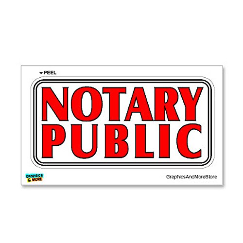 GRAPHICS & MORE Notary Public - Business Store Sign - Window Wall Sticker