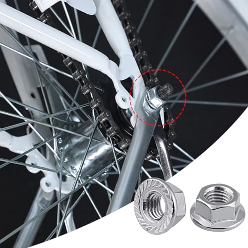 Flanschmutter mit Sperrverzahnung, Sechskant Flansch Muttern, Gezahnte Sechskantmuttern, 100 Stück Sechskantmutter mit Flansch, Geeignet für Maschinenbau, Automobilindustrie(M3/4/5/6/8/10)