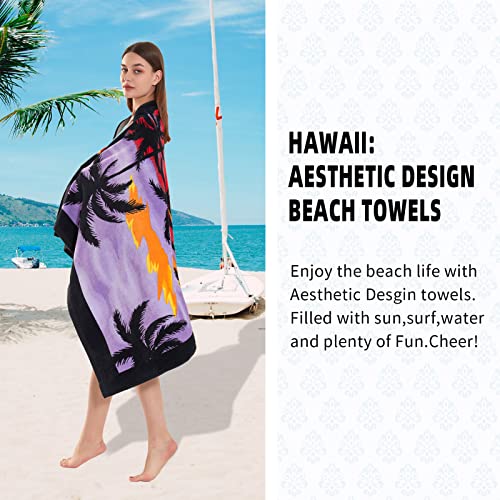 Chavish Oversized Beach Towel Cotton, Extra Large 40 Inchx70 Inch Thick Pool Towel High Absorbent thumb #2