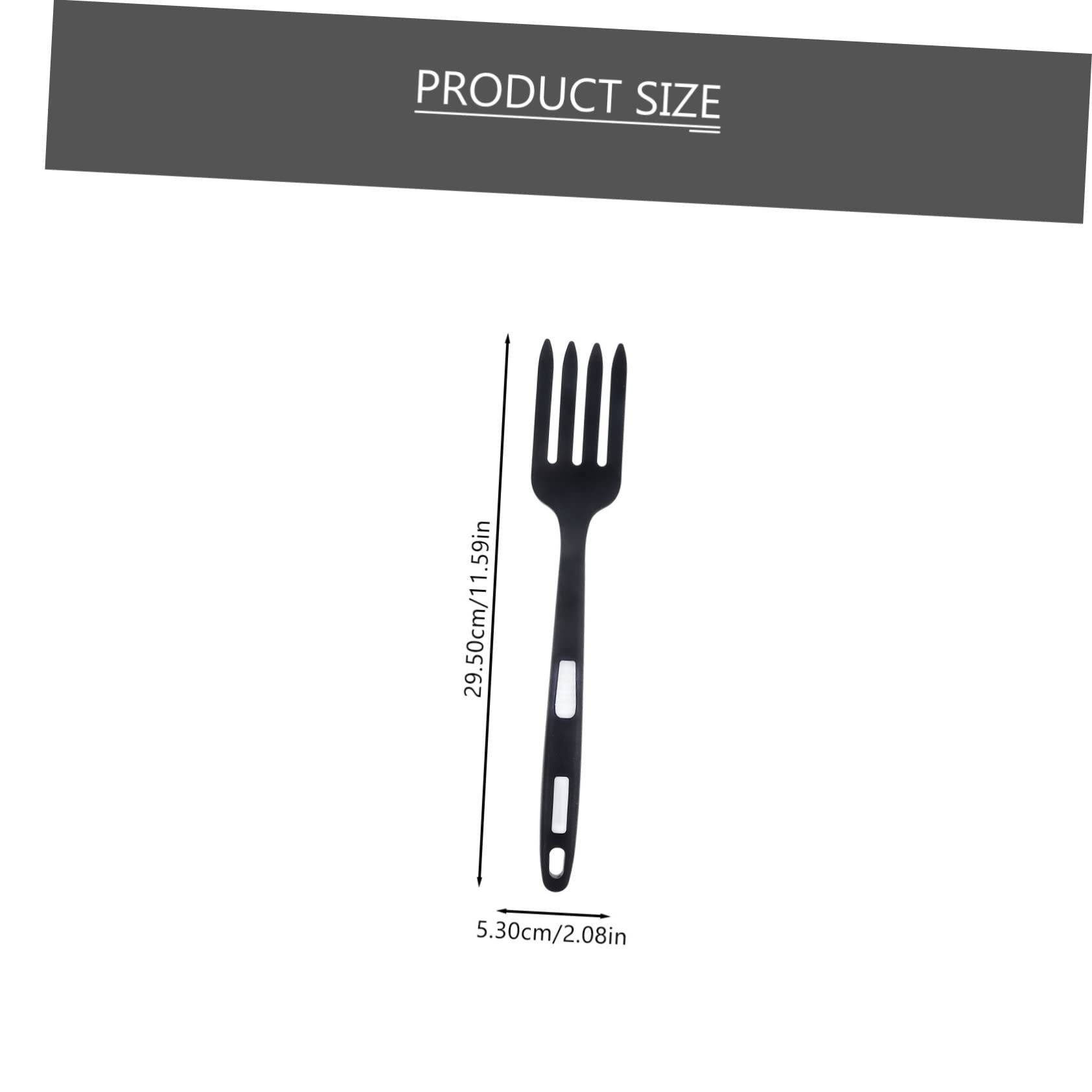 Cabilock Silicone Pasta Fork Flexible Non Stick Noodle Cooking Utensil for Kitchen Ergonomic Handle Heat Resistant for Stirring Salads and Dishes