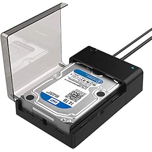 Sabrent USB 3.0 naar SATA Externe Harde Schijf Lay-Flat Docking Station voor 2,5 of 3,5 in HDD, SSD [Ondersteuning UASP…