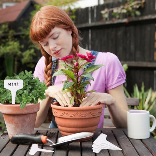 Bluckincle YTUS-ZWBQ01-BAI200 Plant Labels,200Pcs Plant Tags,Plant Garden Markers Signs,Garden Labels Outdoor Waterproof Stakes,4 Inch Plastic Plant Labels thumb #4