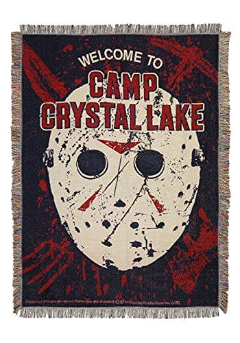 Northwest Friday The 13th Woven Tapestry Throw Blanket 48 x 60 Welcome to
