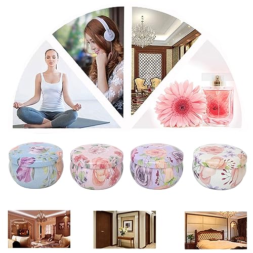 Conjunto de velas perfumadas de 4 unidades, vela de aromaterapia, cera de soja natural, conjunto de