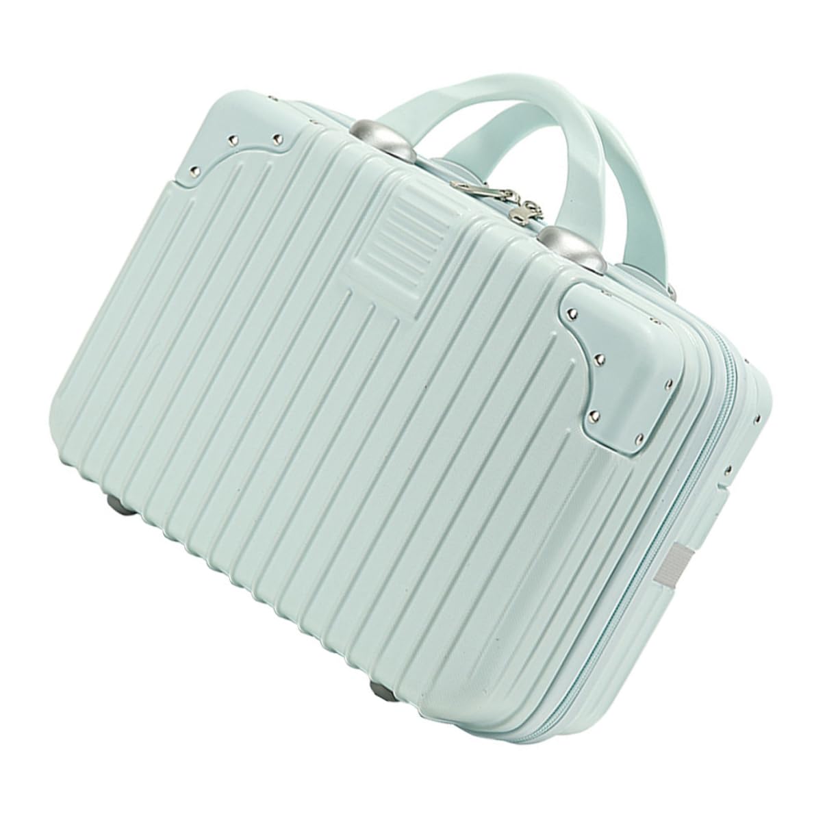 KALLORY Retro Makeup Case Box Portable Makeup Organizer for Cosmetic Storage Holder with Dividers for Makeup Essentials and Sundries