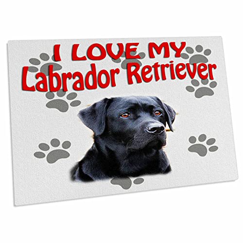 3dRose Pad para Escritorio I Love My Labrador Retriever