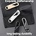 Zipper Pulls，4 PCS Metal Zipper Handle Replacement,Detachable Zipper Pull Tabs Fix for Luggage, Suitcases, Backpacks, Jackets, Purses, Handbags(2 Gold,2 Siver)