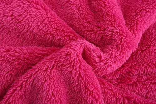 Image of Girl's Jacket Kids Full Zip Ultra Soft Sherpa Fleece Hoodie Sweatshirt
