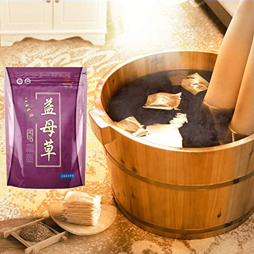 Chinese Medicine Herb Reflexology Foot Bath Powder - for Toenail Fungus, Athletes Foot, Stubborn Foot Odor Scent, Fungal, Softens Calluses & Soothes Sore Tired Feet(N Motherwort)