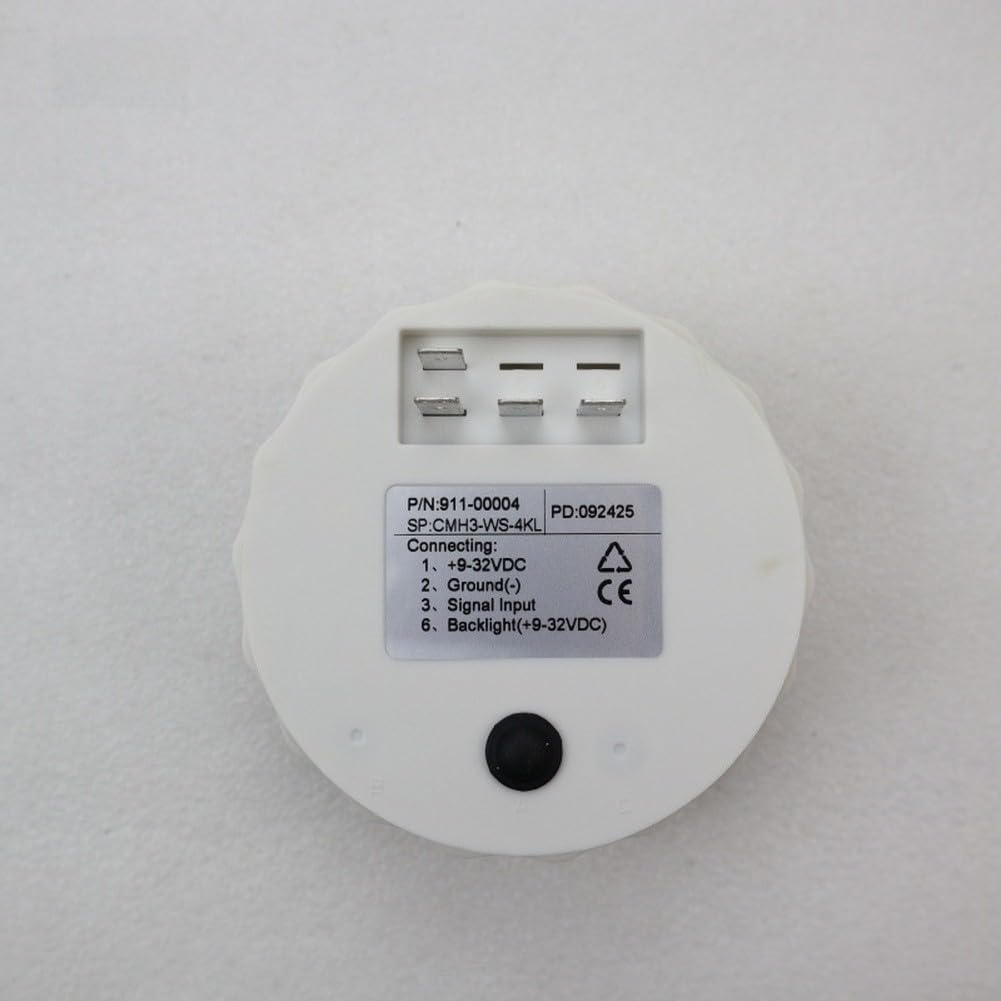 Compte-tours Analogique 0-4000 RPM avec Compteur d'Heures LCD