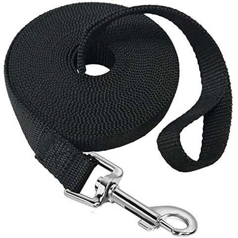 Mainiusi Long Training Dog Lead 30m, Super Long Dog Lead 30m Training Leash 30m Dog Lead for Dog Tracking Training Obedience (30m, Black) Cover