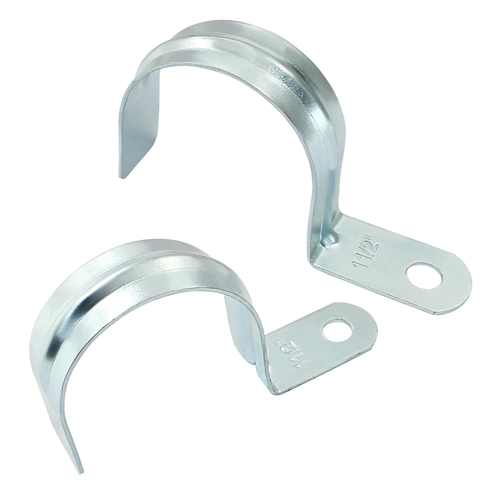Biaungdo M50 Rigid Pipe Strap, 2 Inch, Zinc Plated Steel, 12 Pcs