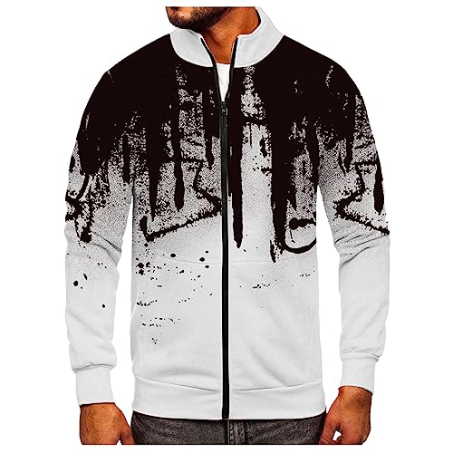 Chaqueta deportiva para hombre manga larga con cierre y bolsillos