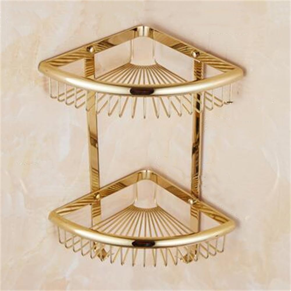 Towel Ring, Bathroom Hardware Set Towel Shelf Bar, Paper Holder, Cloth Hook, Soap Dish(Corner Shelf)