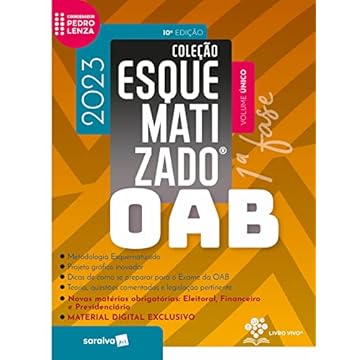 Capa do livro Oab Esquematizado - 1ª Fase - Volume Único - 10ª edição 2023