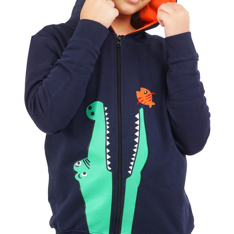 Image of Real Basics Girls Cotton Hooded Sweatshirt (Pack of 1)