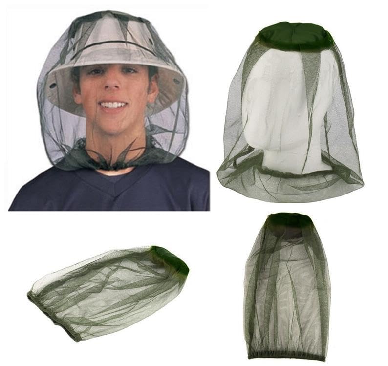 4er-Pack Moskito-Kopfnetz – Flexibles Insektenschutz-Netz Für Angeln & Camping