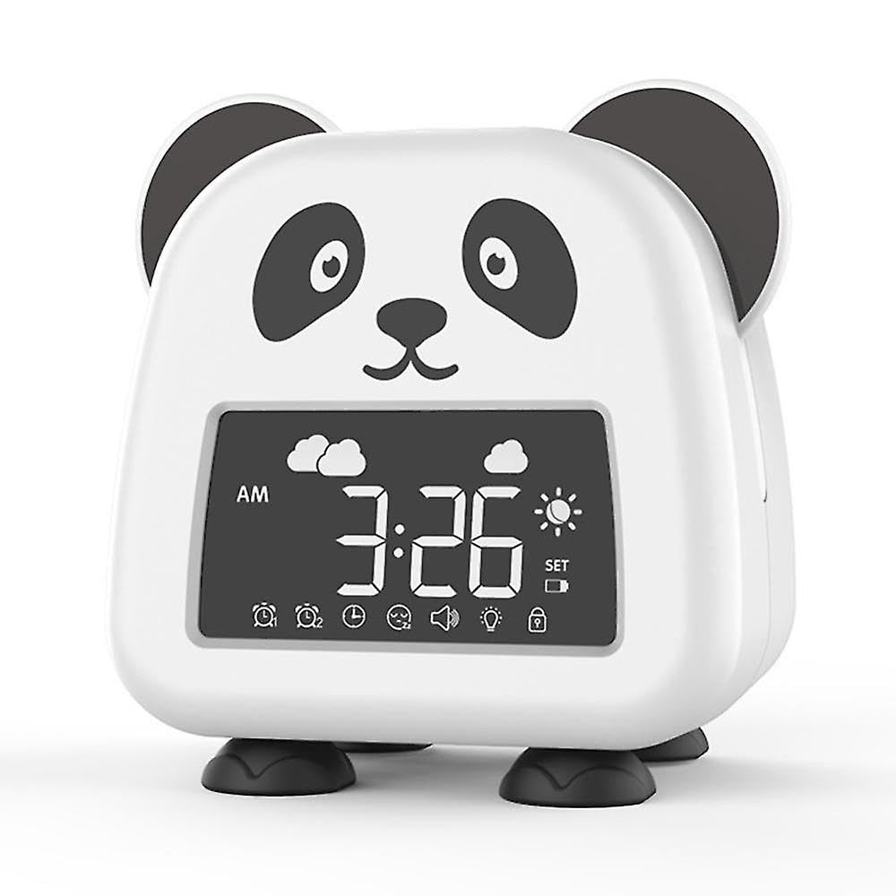 JOYHAPPST Kids Alarm Clock, Cute Toddler Alarm Clock Children's Sleep Trainer With Night Lights, Sleep Sound