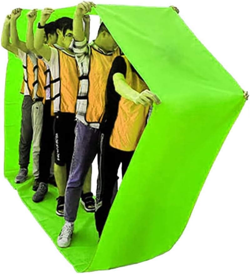 Team Building Game Running mat, Indoor and Outdoor Fun Sports Competition Games, Adult Kids Teens Group Activity Game (Color : Green, Size : Adult-20M/26FT)
