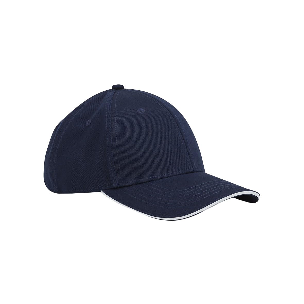 Beechfield B820C EarthAware® Classic Organic Cotton 6 Panel Cap - Sandwich Peak - French Navy/White
