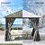 YITAHOME 10X10FT Metal Hardtop Gazebo Outdoor Patio Single Top Canopy Galvanized Iron Aluminum Column Garden Tent Curtains Netting for Backyards Decks Lawns,Gray