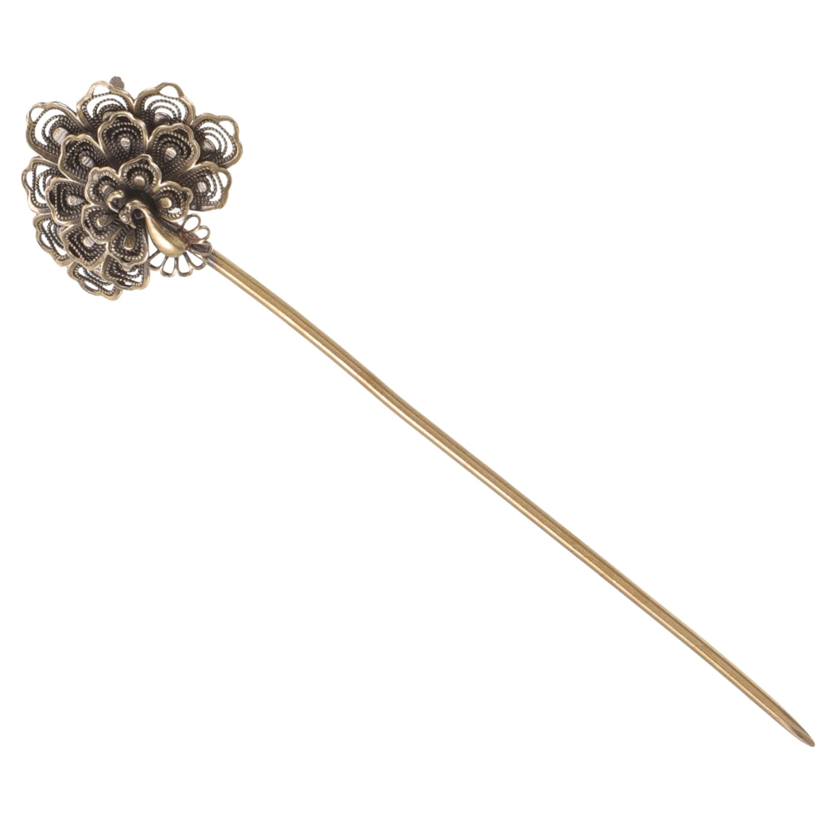 SHERCHPRY Copper Draw Tool Versatile Punch Needle for Enhanced Ventilation Unique Peacock Design Essential Accessory for Enthusiasts