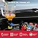 18-Piece Engine Oil Funnel Kit, 1.59QT/1.5L Automotive Oil Funnel Set with 12 Adapters, Elbow Fitting, Arrow Screen and Magnetic Storage Hooks Tray, Compatible with GM, Ford, BMW, Audi, Land Rover Etc