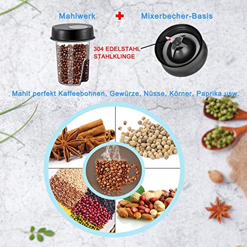 TopStrong Robot da Cucina Multifunzione e Frullatore, 1100W, 11 in 1 Food Processor, (Gancio per impastare, Frullatore, Spremiagrumi e macinacaffè) Capacità 3.2L - immagine 6