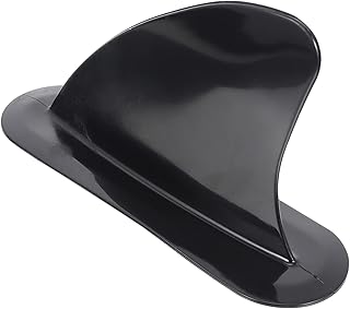 Veemoon Water Separator Paddle Board Fin Replacement Paddleboard Fin Center Single Fin Water Dividers Nylon Center Fin Longboard Fin Tail Inflatable Nylon Black Longboard Surf Fins
