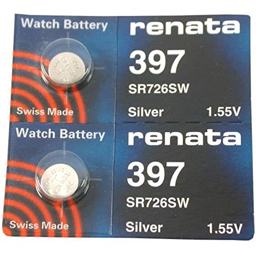 Renata 397 Button Cell watch battery, 2 Batteries