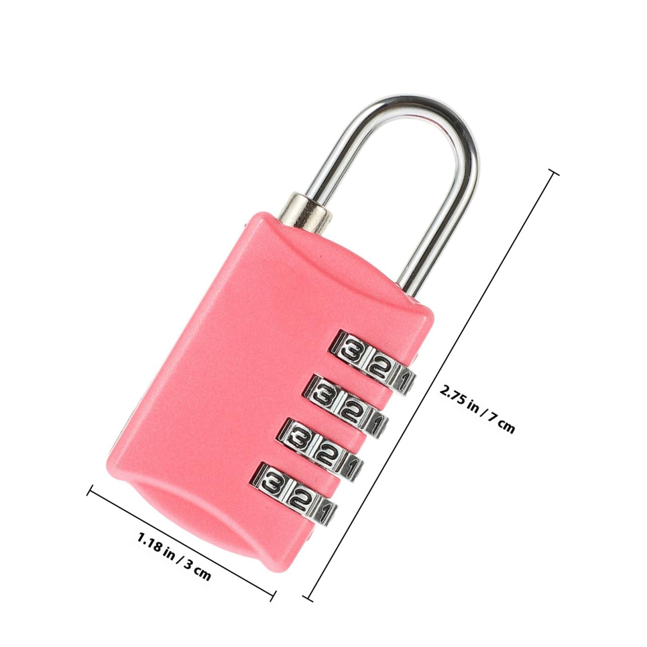 Uonlytech Lucchetto Con Password Per Bagagli 3 Pezzi Facile Da Usare Con 4 Combinazioni Di Sicurezza Per I Viaggi