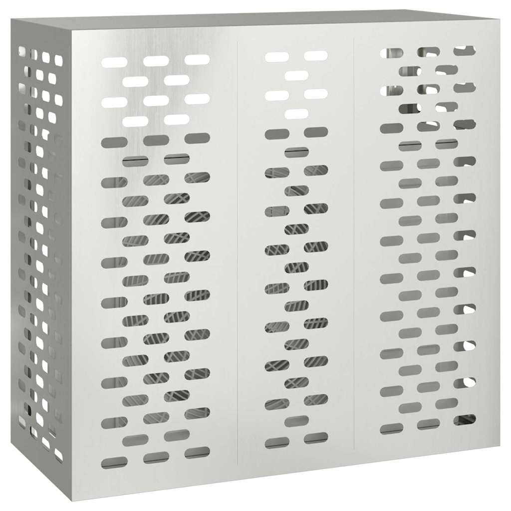 vidaXL Air Conditioner Cover Silver 110 x 50 x 105 cm Galvanised Steel