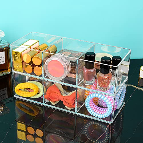 Image of JessLab Makeup Organizer (3 Slot) Bundle with Drawer Organizer (1 Slot)
