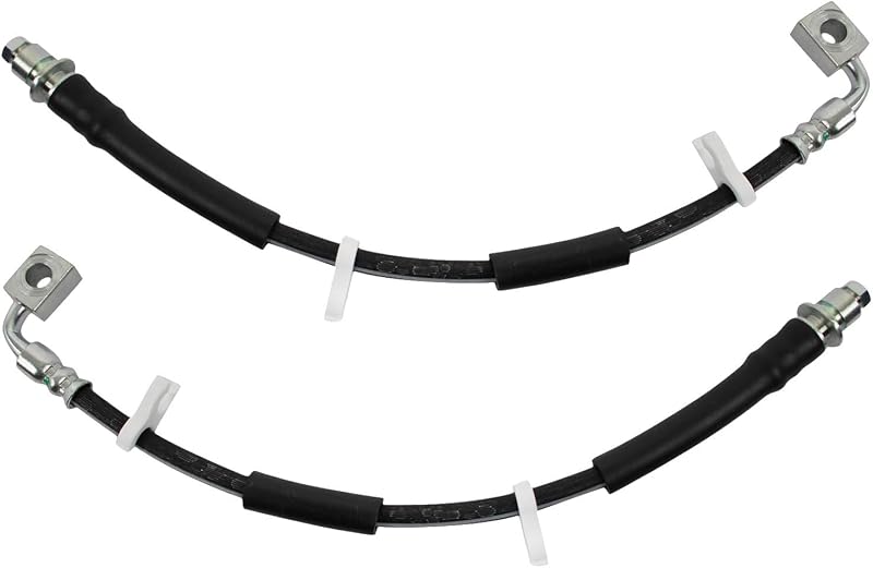 Kit de Mangueiras de Freio Dianteiras TRQ para Dodge Nitro e Jeep Liberty – 2 unidades
